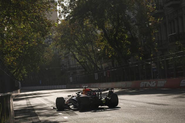 F1 - AZERBAIJAIN GRAND PRIX 2026 03 VERSTAPPEN Max (nld), Red Bull Racing Ford RB22, action during the 2026 Formula 1 Azerbaijan Grand Prix, 15th round of the 2026 Formula One World Championship, WM, Weltmeisterschaft from September 24 to 26, 2026 on the Baku City Circuit, in Baku, Azerbaijan - BakuAzerbaijan  Copyright: xXavixBonillax