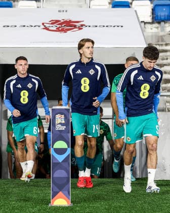 UEFA Nations League Group Stage, Boris Paitchadze Dinamo Arena, Tbilisi, Georgia 25 9 2026 Georgia vs Northern Ireland Northern Ireland s Isaac Price walks out for the warm up ahead of the match Isaac Price walks out for the warm up ahead of the match 25 9 2026  Copyright: xx Georgia v N Ireland_021