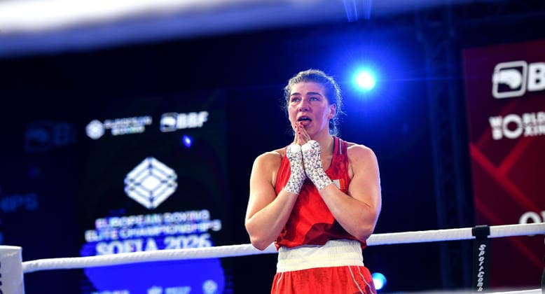 2026 European Boxing Elite Championships, Asics Arena Sports Hall, Sofia, Bulgaria 25 9 2026 Women™s 75kg Final Aoife O™Rourke vs BüÅüra IÅüÄ±ldar Ireland™s Aoife O™Rourke awaits the decision Aoife O™Rourke awaits the decision 25 9 2026  Copyright: xx VD5_0376