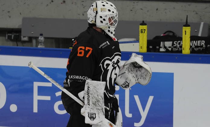 Hannibal Weitzmann (Grizzlys Wolfsburg) Eishockey, DEL, Penny DEL, Herren, Maenner, Saison 2026 2027 Grizzlys Wolfsburg gegen Schwenninger Wild Wings