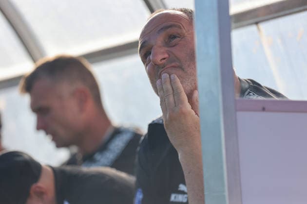 Frank Schmidt (1. FC Heidenheim 1846 e. V., Trainer) vor dem Spiel GER, VfB Stuttgart vs. 1. FC Heidenheim 1846, Fussball, Freundschaftsspiel, Spielzeit 2026 2027, 25.09.2026 GER, VfB Stuttgart vs. 1. FC Heidenheim 1846, Fussball, Freundschaftsspiel, Spielzeit 2026 2027, 25.09.2026 Beutelsbach Copyright: xEibner-Pressefoto SoerenxHerwegx EP_SHG