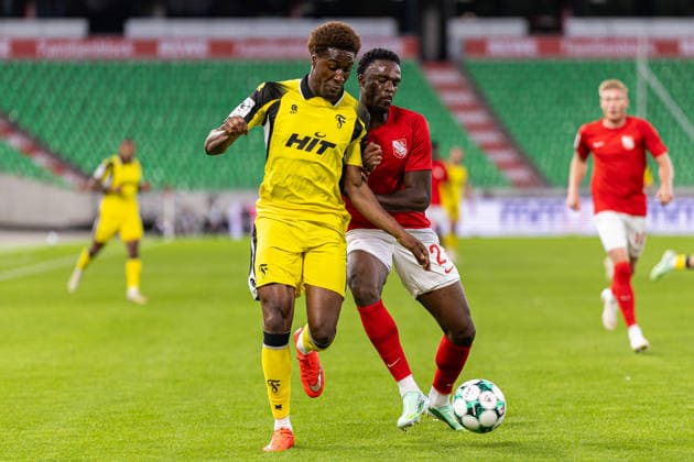 (L-R) Romeo Aigbekaen (SC Fortuna Koeln, 30) im Zweikampf mit Donald Nduka (TSV Havelse, 27) GER, TSV Havelse vs. SC Fortuna Koeln, Fussball, 3. Liga, 7. Spieltag, Spielzeit 2026 2027, 25.09.2026 DFL Regulations prohibit any use of photographers as image sequences and or quasi-video. GER, TSV Havelse vs. SC Fortuna Koeln, Fussball, 3. Liga, 7. Spieltag, Spielzeit 2026 2027, 25.09.2026 Hannover Copyright: xEibner-Pressefoto JanxRollingerx EP_JSK