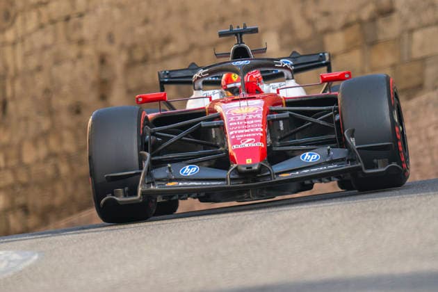 FORMULA 1 AZERBAIJAN GRAND PRIX 2026 Charles Leclerc (MON) 16 Ferrari qualifying during the Formula 1 Qatar Airways Azerbaijan Grand Prix 2026, Round 15 of the 2026 Formula 1 World Championship, WM, Weltmeisterschaft from 24th - 26th September 2026 at the Baku City Circuit, Baku, Azerbaijan. Credit: Robbie Hoad Every Second Media Editorial use only. All images are copyright Every Second Media Limited. No images may be reproduced without prior permission. Copyright: xIMAGO EveryxSecondxMediax ESM-2183-0355 RobbiexHoadx xEveryxSecondxMediax