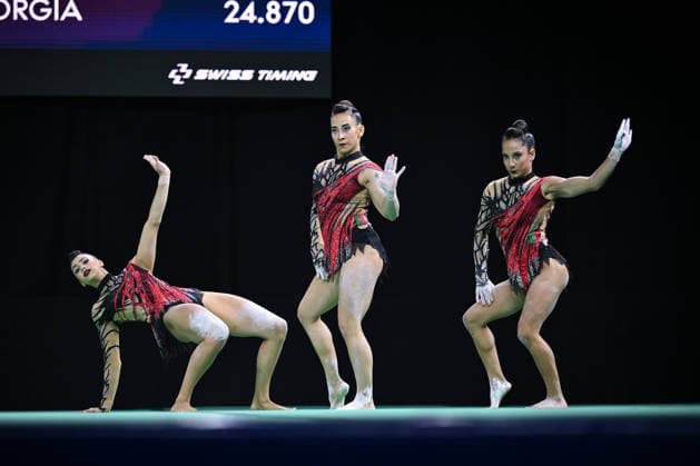 IPA88964779 - PORFERNANDES, Ema; LARANJINHA, Diana; RODRIGUES, Melanie (POR) during the 30th World Acrobatic Gymnastics Championships in Pesaro, Italy, on September 25, 2026  Copyright: xFilippoxTomasi IPAxSportx xx IPA88964779