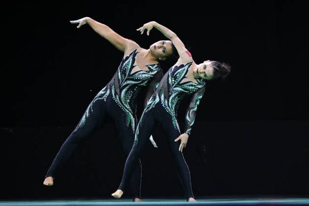 OTHER - Gymnastics - 30th Acrobatic Gymnastics World Championships Photo by IPA ABACAPRESS.COM88964788 - Sofia FERREIRA and Joana SILVA (POR) during the 30th World Acrobatic Gymnastics Championships in Pesaro, Italy, on September 25, 2026 Pesaro Italy  Copyright: xIPAxSport ABACAx