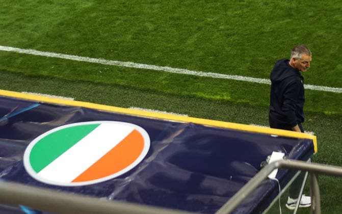 2027 UEFA Under 21 European Qualifier, Kosicka Futbalova Arena, Kosice, Slovakia 25 9 2026 Slovakia vs Republic of Ireland Ireland manager Jim Crawford Jim Crawford 25 9 2026  Copyright: xAleksandarxDjorovicx AS4A3516