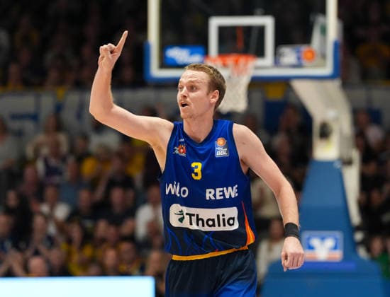 Adam Kunkel (Phoenix Hagen, 3) gestikuliert. GER, Phoenix Hagen vs ratiopharm Ulm, easyCredit BBL, 2. Spieltag, Saison 2026-27, Krollmann Arena, Hagen, 25.09.2026 Foto: HMB Media Scott W. Coleman Copyright: HMBxMedia xScottxW.xColeman