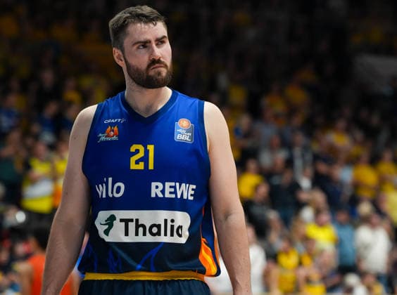 Tim Uhlemann (Phoenix Hagen, 21) reagiert. GER, Phoenix Hagen vs ratiopharm Ulm, easyCredit BBL, 2. Spieltag, Saison 2026-27, Krollmann Arena, Hagen, 25.09.2026 Foto: HMB Media Scott W. Coleman Copyright: HMBxMedia xScottxW.xColeman