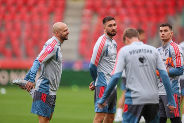 Croatia press and training: UEFA Nations League MD-1 Josip Misic of Croatia during the training session of Croatia national team, Nationalteam at Fortuna Arena on September 25, 2026 in Prague, Czech Republic.  MatijaxHabljak PIXSELL