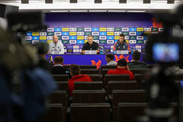 Croatia press and training: UEFA Nations League MD-1 Head Coach of Croatia Slaven Bilic and Croatia s player Ivan Perisic during the press conference, PK, Pressekonferenz of Croatia national team, Nationalteam at Fortuna Arena on September 25, 2026 in Prague, Czech Republic.  MatijaxHabljak PIXSELL