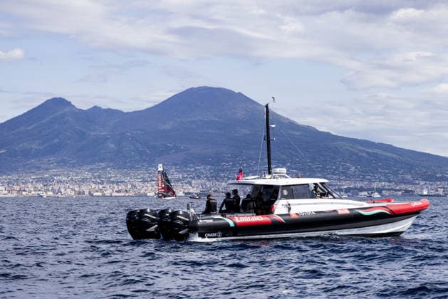 OTHER - Sailing - The Louis Vuitton 38th America s Cup Preliminary Regatta in Naples Photo by IPA ABACAPRESS.COM88966125 - Day 1 of the Louis Vuitton 38th America s Cup Preliminary Regatta in Naples. AC40 foiling monotypes racing across the Gulf of Naples, featuring intense fleet action from all particPhoto by IPA ABACAPRESS.COMting syndicates, including Emirates Team New Zealand, Luna Rossa Prada Pirelli, GB1, Tudor Team Alinghi, and other international teams on the official race course. During the Louis Vuitton 38th America s Cup Preliminary Regatta in Naples, a sailing race in Naples, Italy, on September 25, 2026 Napoli Italy  Copyright: xIPAxSport ABACAx
