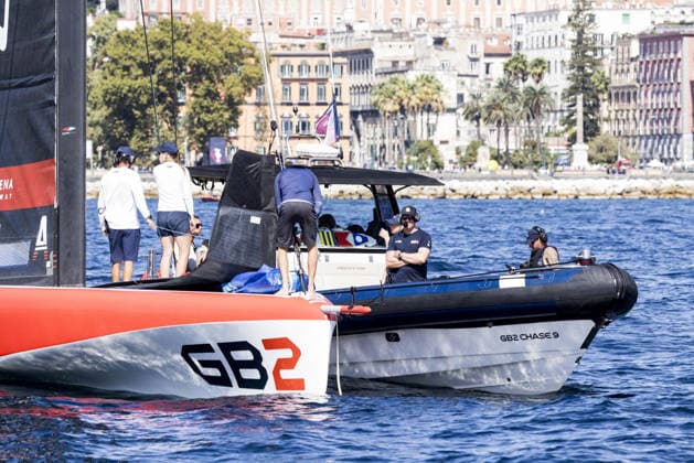 OTHER - Sailing - The Louis Vuitton 38th America s Cup Preliminary Regatta in Naples Photo by IPA ABACAPRESS.COM88966129 - Day 1 of the Louis Vuitton 38th America s Cup Preliminary Regatta in Naples. AC40 foiling monotypes racing across the Gulf of Naples, featuring intense fleet action from all particPhoto by IPA ABACAPRESS.COMting syndicates, including Emirates Team New Zealand, Luna Rossa Prada Pirelli, GB1, Tudor Team Alinghi, and other international teams on the official race course. During the Louis Vuitton 38th America s Cup Preliminary Regatta in Naples, a sailing race in Naples, Italy, on September 25, 2026 Napoli Italy  Copyright: xIPAxSport ABACAx