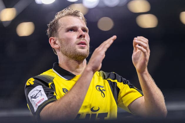 Georg Strauch (SC Fortuna Koeln, 11) jubelt nach dem 1:3 Sieg GER, TSV Havelse vs. SC Fortuna Koeln, Fussball, 3. Liga, 7. Spieltag, Spielzeit 2026 2027, 25.09.2026 DFL Regulations prohibit any use of photographers as image sequences and or quasi-video. GER, TSV Havelse vs. SC Fortuna Koeln, Fussball, 3. Liga, 7. Spieltag, Spielzeit 2026 2027, 25.09.2026 Hannover Copyright: xEibner-Pressefoto JanxRollingerx EP_JSK