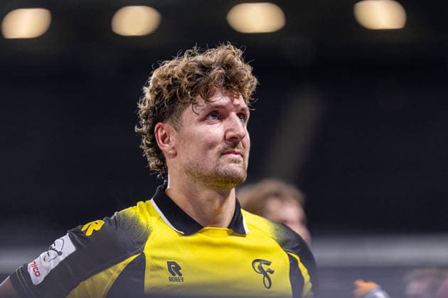 Enzo Wirtz (SC Fortuna Koeln, 09) jubelt nach dem 1:3 Sieg GER, TSV Havelse vs. SC Fortuna Koeln, Fussball, 3. Liga, 7. Spieltag, Spielzeit 2026 2027, 25.09.2026 DFL Regulations prohibit any use of photographers as image sequences and or quasi-video. GER, TSV Havelse vs. SC Fortuna Koeln, Fussball, 3. Liga, 7. Spieltag, Spielzeit 2026 2027, 25.09.2026 Hannover Copyright: xEibner-Pressefoto JanxRollingerx EP_JSK