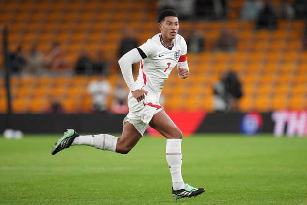 RECORD DATE NOT STATED 25th September 2026; Molineux Stadium, Wolverhampton, West Midlands, England; UEFA U21, U 21 Championship Qualification Football, England U21 versus Kazakhstan U21; Jobe Bellingham of England U21s StevenxFlynn