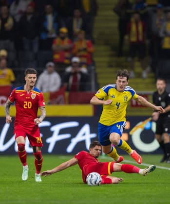 260925 Elliot Stroud of Sweden during the Nations League football match between Sweden and Romania on September 25, 2026 in Stockholm. Photo: Kenta Jönsson BILDBYRAN COP 210 JM0854 bbeng fotboll football soccer fotball nations league uefa nations league sverige sweden sverige a rumänien romania Copyright: KENTAxJÖNSSON BB260925KJ027