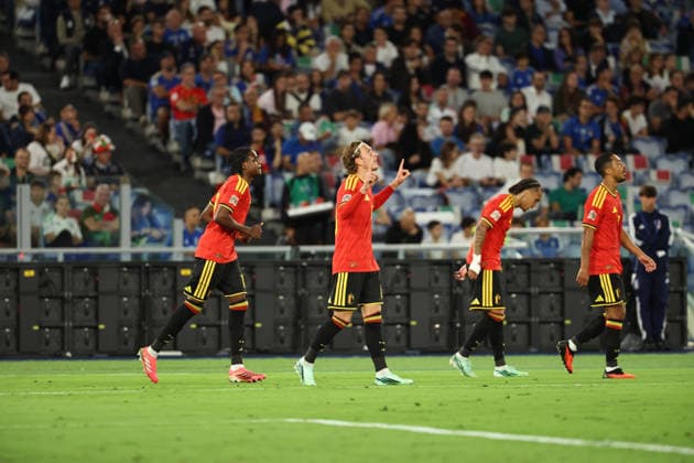 2026 27 UEFA Nations League football match between Italy and Belgium Goal the Mika Godts of Belgium during the 2026 27 UEFA Nations League football match between Italy and Belgium on September 25, 2026, at the Stadio Olimpico in Rome. ROMA Stadio Olimpico Roma Italia Copyright: xFABIOxSASSOxFabioxSassox 2B2A0316