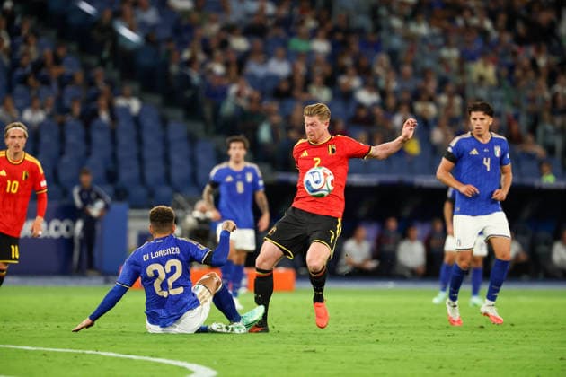 2026 27 UEFA Nations League football match between Italy and Belgium Kevin De Bruyne of Belgium during the 2026 27 UEFA Nations League football match between Italy and Belgium on September 25, 2026, at the Stadio Olimpico in Rome. ROMA Stadio Olimpico Roma Italia Copyright: xFABIOxSASSOxFabioxSassox 2B2A0374