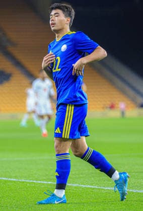 England Under 21 v Kazakhstan Under 21 UEFA EURO, EM, Europameisterschaft,Fussball U21, U 21 2027 Qualifiers Ramazan Karimov of Kazakhstan Under 21 looks on during the UEFA Euro U21 2027 Qualifiers match at Molineux, Wolverhampton 25 09 2026 UK Newspapers OUT Copyright: xBenxCookx FIL-23997-0001