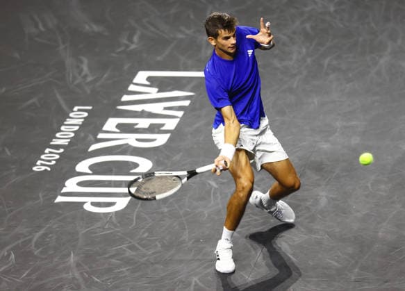 2026 Laver Cup, O2 Arena, London,25 09 2026 Raphael Jodar (ESP) in action for Team Europe during his match against Alexander Bublik in the 2026 Laver Cup at the O2 Arena in London London O2 Arena London GBR, UK NEWSPAPERS OUT Copyright: xMarkxGreenwoodx