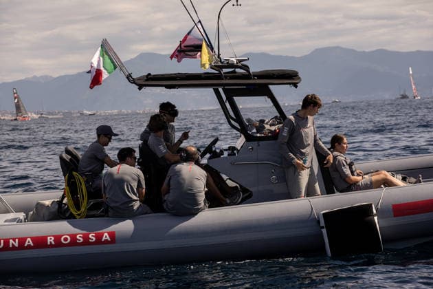 America s Cup preliminary regatta NAPLES, ITALY - SEPTEMBER 25: Sailing boats during the 2nd day of preliminary regatta for the 2027 Louis Vuitton 38th America s Cup in Naples, Italy on September 54, 2026. Alessio Paduano Anadolu Naples Italy. Editorial use only. Please get in touch for any other usage.  Copyright: x2026xAnadoluxAlessioxPaduanox