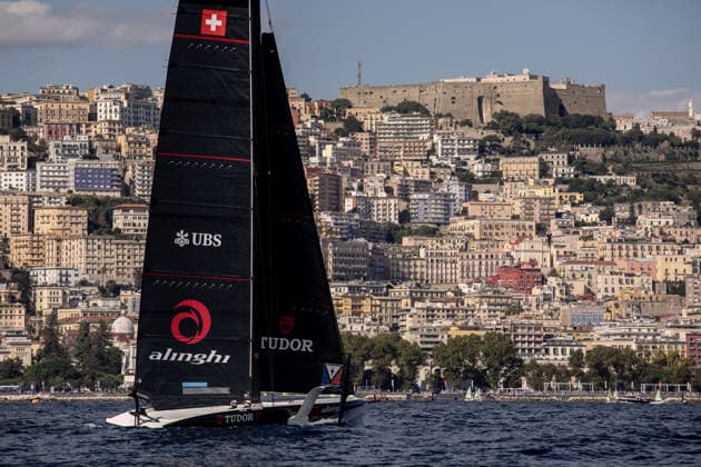 America s Cup preliminary regatta NAPLES, ITALY - SEPTEMBER 25: Sailing boats during the 2nd day of preliminary regatta for the 2027 Louis Vuitton 38th America s Cup in Naples, Italy on September 54, 2026. Alessio Paduano Anadolu Naples Italy. Editorial use only. Please get in touch for any other usage.  Copyright: x2026xAnadoluxAlessioxPaduanox
