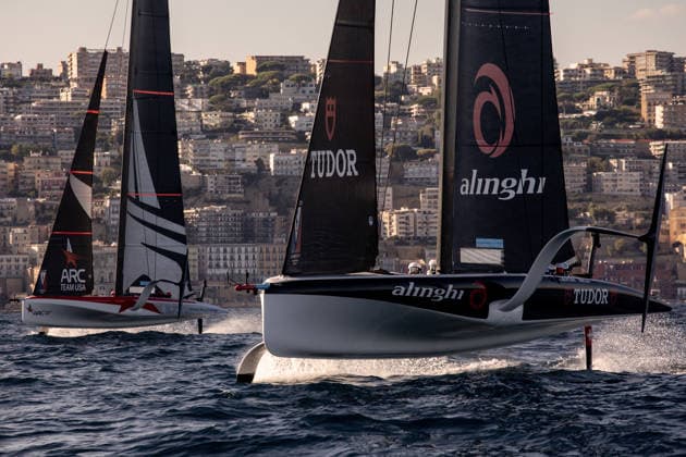 America s Cup preliminary regatta NAPLES, ITALY - SEPTEMBER 25: Sailing boats during the 2nd day of preliminary regatta for the 2027 Louis Vuitton 38th America s Cup in Naples, Italy on September 54, 2026. Alessio Paduano Anadolu Naples Italy. Editorial use only. Please get in touch for any other usage.  Copyright: x2026xAnadoluxAlessioxPaduanox