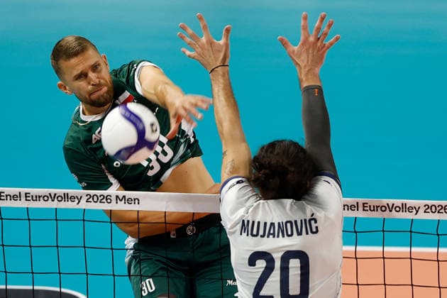 Slovenia V Poland - CEV Enel EuroVolley 2026 Bartlomiej Boladz 30 of Poland in action during the CEV Enel EuroVolley 2026 semi-finals match between Slovenia and Poland at Unipol Forum in Milano, Italy, on September 25, 2026. Milano Italy Italy  Copyright: xRichardxMorganox originalFilename:morgano-slovenia260925_npV69.jpg