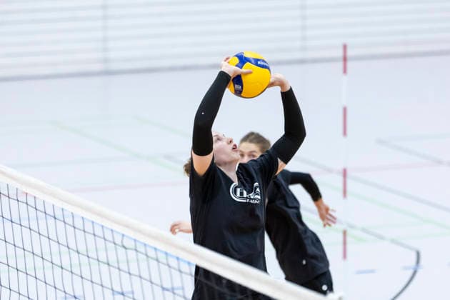 Testspiel: Schwarz-Weiss Erfurt vs. VCO Dresden; Erfurt; 25.09.2026 Larissa Winter ( 6; Schwarz-Weiss Erfurt) Testspiel: Schwarz-Weiss Erfurt vs. VCO Dresden; Riethsporthalle Erfurt; 25.09.2026 Copyright: xBEAUTIFULxSPORTS Duehringx
