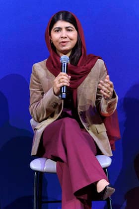 September 25, 2026, Inglewood, California, USA: Malala Yousafzai at the Los Angeles Orbit Volleyball Team launch and logo reveal on Friday September 25, 2026 at the Intuit Dome in Inglewood, California. ARIANA RUIZ PI Inglewood USA - ZUMAp124 20260925_zaa_p124_001 Copyright: xArianaxRuizx