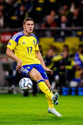 260925 Viktor Gyökeres of Sweden during the Nations League football match between Sweden and Romania on September 25, 2026 in Stockholm. Photo: Kenta Jönsson BILDBYRAN COP 210 JM0854 bbeng fotboll football soccer fotball nations league uefa nations league sverige sweden sverige a rumänien romania Copyright: KENTAxJÖNSSON BB260925KJ109