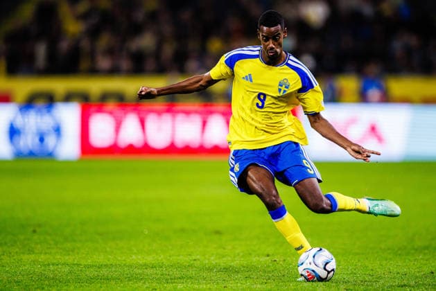 260925 Alexander Isak of Sweden during the Nations League football match between Sweden and Romania on September 25, 2026 in Stockholm. Photo: Kenta Jönsson BILDBYRAN COP 210 JM0854 bbeng fotboll football soccer fotball nations league uefa nations league sverige sweden sverige a rumänien romania Copyright: KENTAxJÖNSSON BB260925KJ119
