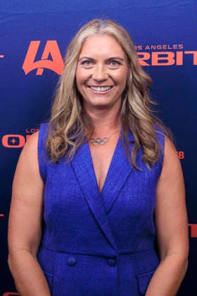 September 25, 2026, Inglewood, California, USA: Misty May-Treanor at the Los Angeles Orbit Volleyball Team launch and logo reveal on Friday September 25, 2026 at the Intuit Dome in Inglewood, California. ARIANA RUIZ PI LA Orbit Launch  - ZUMAp124 20260925_zaa_p124_020 Copyright: xArianaxRuizx