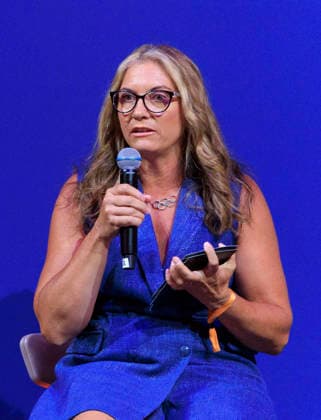 September 25, 2026, Inglewood, California, USA: Misty May-Treanor at the Los Angeles Orbit Volleyball Team launch and logo reveal on Friday September 25, 2026 at the Intuit Dome in Inglewood, California. ARIANA RUIZ PI LA Orbit Launch  - ZUMAp124 20260925_zaa_p124_022 Copyright: xArianaxRuizx