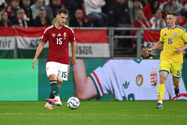 SOCCER - UEFA Nations League - Hungary vs. Ukraine Photo by IPA ABACAPRESS.COM88971279 - Aron Csongvai (Hungary) during the Nations League group stage, Matchday 1, between Hungary and Ukraine on September 26, 2026, at the Puskás Arena in Budapest, Hungary Budapest Hungary  Copyright: xIPAxSport ABACAx