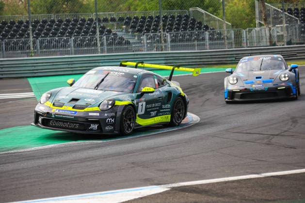 MOTORSPORTS - Motorsports - International GT Open - Free Practice Photo by IPA ABACAPRESS.COM88971311 - INTERNATIONAL GT OPEN 500 - at the Autodromo Nazionale Monza on September 25, 2026, in Monza - Practice Session 1 001 GT OPEN CUP FAEMS Team by Ebimotors - ITA Matteo Luvisi - ITA Pietro Delli Guanti - Porsche 992 GT3 Cup SILVER Monza Italy  Copyright: xIPAxSport ABACAx