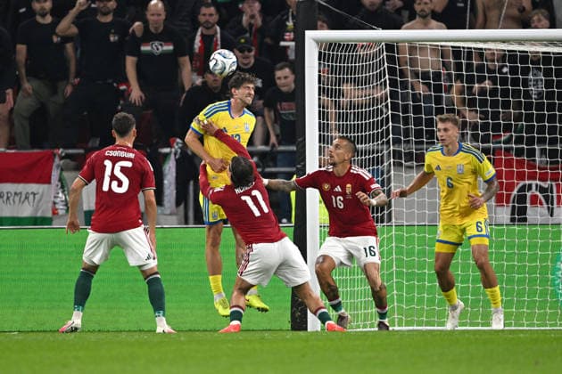 SOCCER - UEFA Nations League - Hungary vs. Ukraine Photo by IPA ABACAPRESS.COM88971337 - Illia Zabarnyi (Ukraine) during the Nations League group stage, Matchday 1, between Hungary and Ukraine on September 26, 2026, at the Puskás Arena in Budapest, Hungary Budapest Hungary  Copyright: xIPAxSport ABACAx