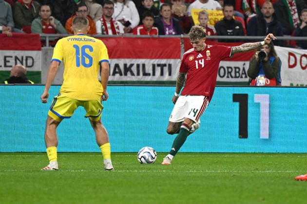 SOCCER - UEFA Nations League - Hungary vs. Ukraine Photo by IPA ABACAPRESS.COM88972548 - Bendeguz Bolla (Hungary) during the Nations League, Matchday 1, between Hungary and Ukraine on September 26, 2026, at the Puskás Arena in Budapest, Hungary Budapest Hungary  Copyright: xIPAxSport ABACAx