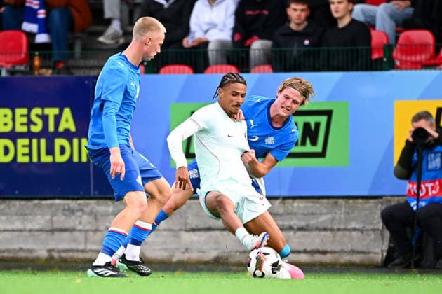 Iceland v France - Euro U21, U 21 2027 - Qualifications Jean-Matteo BAHOYA of France U21 during Euro U21 2027 Qualifications match between Iceland and France at Throttarvollur on September 25, 2026 in Reykjavik, Iceland. Reykjavik Iceland  Copyright: xSandraxRuhautx 776567071
