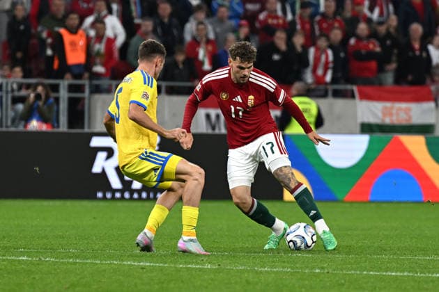 IPA88973628 - Callum Styles (Hungary) during the Nations League phase, Matchday 1, between Hungary and Ukraine on September 26, 2026, at the Puskas Arena in Budapest, Hungary  Copyright: xVincenzoxOrlando IPAxSportx xx IPA88973628
