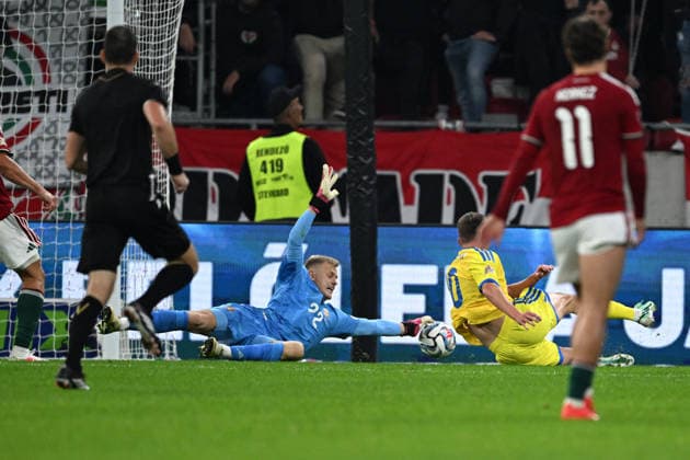 SOCCER - UEFA Nations League - Hungary vs. Ukraine Photo by IPA ABACAPRESS.COM88973223 - Ihor Krasnopir (Ukraine) vs. Balazs Toth (Hungary) during the Nations League group stage, Matchday 1, between Hungary and Ukraine on September 26, 2026, at the Puskas Arena in Budapest, Hungary Budapest Hungary  Copyright: xIPAxSport ABACAx