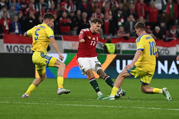 SOCCER - UEFA Nations League - Hungary vs. Ukraine Photo by IPA ABACAPRESS.COM88973610 - Callum Styles (Hungary) during the Nations League phase, Matchday 1, between Hungary and Ukraine on September 26, 2026, at the Puskas Arena in Budapest, Hungary Budapest Hungary  Copyright: xIPAxSport ABACAx