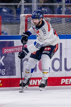 Austen Keating (ERC Ingolstadt, 89) GER, Straubing Tigers vs. ERC Ingolstadt, Eishockey, DEL, Saison 2026 2027, 3. Spieltag, 25.09.2026. Foto: HMB Media Heike Feiner Copyright: HMBxMedia HeikexFeiner