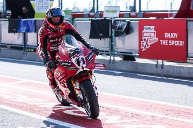SBK Round 10 EICMA Italian Round (Free Practice 1) in San Martino del Lago, Italy - 25 Sep 2026 Nicolo Bulega of Aruba.it Racing - Ducati with Ducati Panigale V4R seen during Free Practice 1 of SBK Round 10 EICMA Italian Round. San Martino del Lago Italy Copyright: xFabrizioxCarabellix xSOPAxImagesx Fabrizio-Carabelli-1453729
