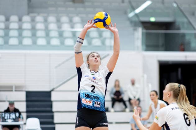 Testspiel: Schwarz-Weiss Erfurt vs. VCO Dresden; Erfurt; 25.09.2026 Esenia Fomenko ( 2; VCO Dresden) Testspiel: Schwarz-Weiss Erfurt vs. VCO Dresden; Riethsporthalle Erfurt; 25.09.2026 Copyright: xBEAUTIFULxSPORTS Duehringx