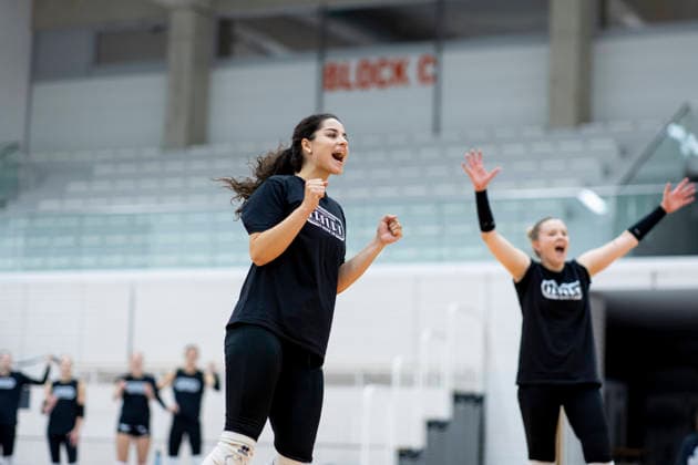 Testspiel: Schwarz-Weiss Erfurt vs. VCO Dresden; Erfurt; 25.09.2026 Jubel, Zoe Jichova ( 4; Schwarz-Weiss Erfurt) Testspiel: Schwarz-Weiss Erfurt vs. VCO Dresden; Riethsporthalle Erfurt; 25.09.2026 Copyright: xBEAUTIFULxSPORTS Duehringx