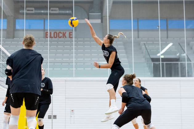 Testspiel: Schwarz-Weiss Erfurt vs. VCO Dresden; Erfurt; 25.09.2026 Lina-Marie Lieb ( 3; Schwarz-Weiss Erfurt) Testspiel: Schwarz-Weiss Erfurt vs. VCO Dresden; Riethsporthalle Erfurt; 25.09.2026 Copyright: xBEAUTIFULxSPORTS Duehringx