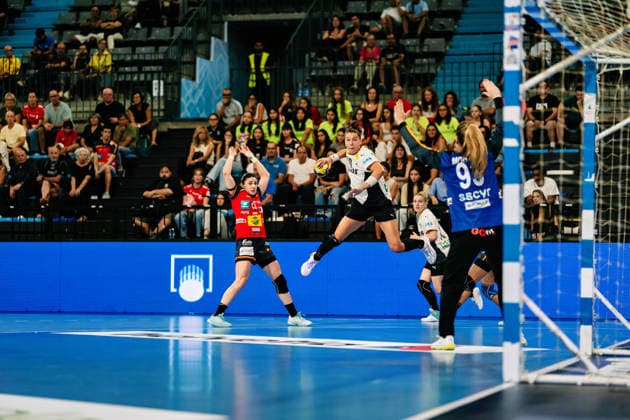 Emily Vogel (Deutschland, 20) beim Wurf, Spanien vs. Deutschland, Handball, Nationalmannschaft, Frauen, Freundschaftsspiel, 25.09.2026 Spanien vs. Deutschland, Handball, Nationalmannschaft, Frauen, Freundschaftsspiel, 25.09.2026 Granollers Copyright: xEibner-Pressefoto LarsxNeumannx EP_LNN