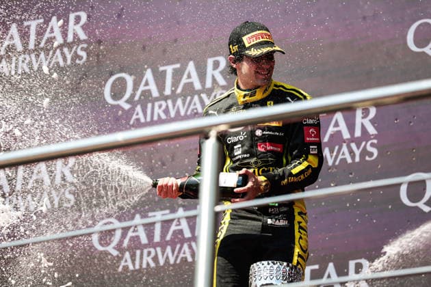 AUTO - FORMULA 2 2026 - BAKU CAMARA Rafael (bra), Invicta Racing, Dallara F2 2024, podium during the 12th round of the 2026 FIA Formula 2 Championship from September 24 to 26, 2026 on the Baku City Circuit, in Baku, Azerbaijan - BakuAzerbaijan  Copyright: xEricxAlonsox