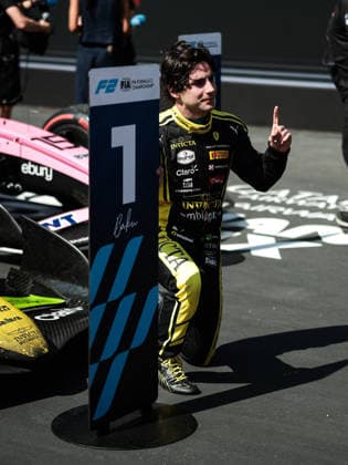 AUTO - FORMULA 2 2026 - BAKU CAMARA Rafael (bra), Invicta Racing, Dallara F2 2024, podium during the 12th round of the 2026 FIA Formula 2 Championship from September 24 to 26, 2026 on the Baku City Circuit, in Baku, Azerbaijan - BakuAzerbaijan  Copyright: xEricxAlonsox